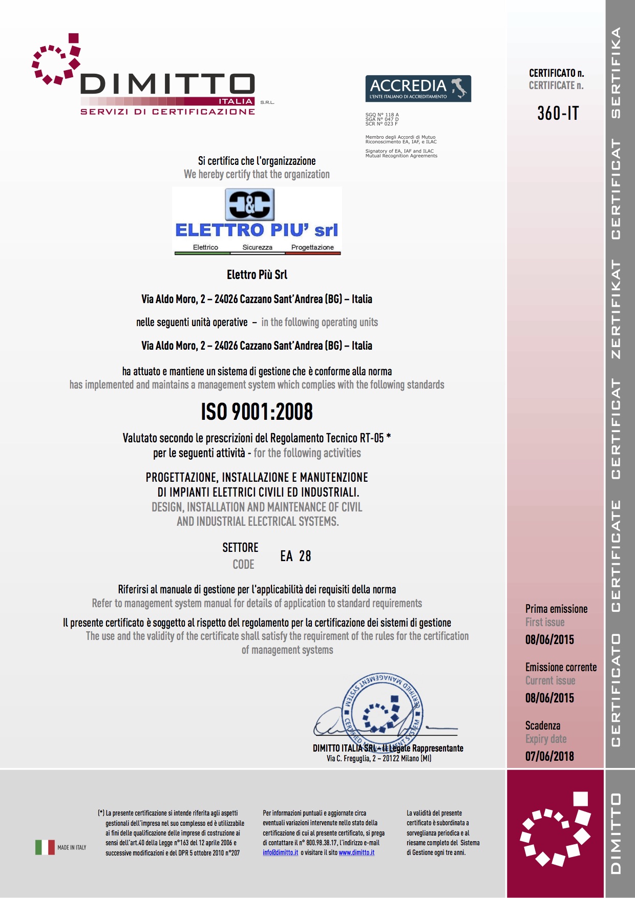 certificazione ISO 9001